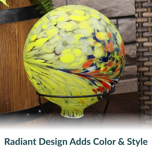 Sunnydaze 10" Glass Gazing Ball for Garden