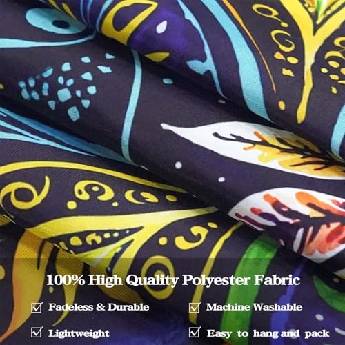 Boho Floral Mandala Tapestry for Bedroom Aesthetic Blue Bohemian Colorful Flower Wall Tapestry Purple Hippie Indian Extra Large Tapestries Wall Hanging for Living Room Dorm Decor 90 x 68 Inch