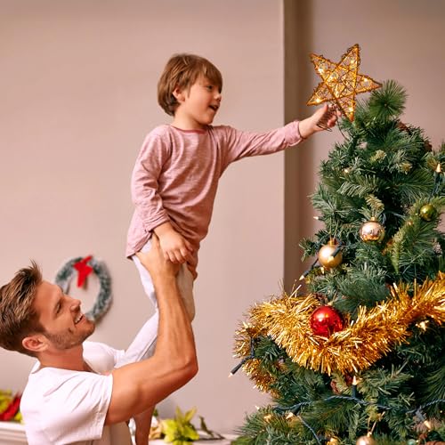 10" Rustic Christmas Star Tree Topper