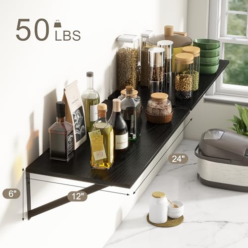 Deep Floating Shelves