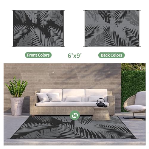 Outdoor Rug Waterproof Plastic Rugs for Patio