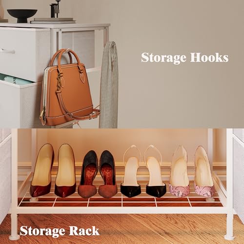 55"W Dresser with Hanging Rack