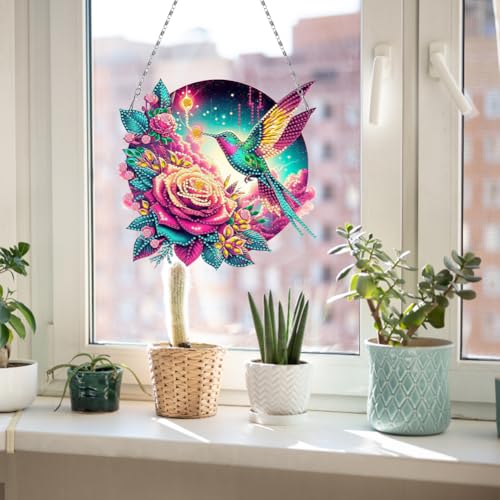 Flowers Hummingbird Diamond Art Kits