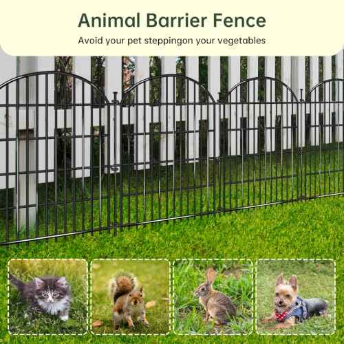 20 Panels No Dig Decorative Garden Fence (20 Count)