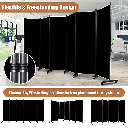 Room Divider 6FT Tall Folding Privacy Screens