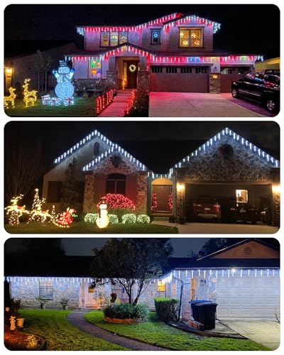 Icicle Lights Outdoor with Clips (20 Count)