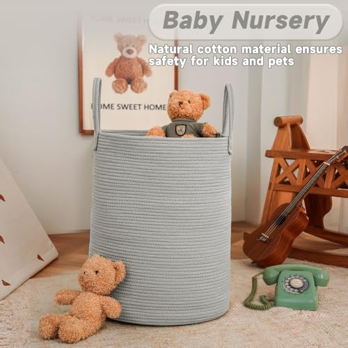 100L Cotton Rope Laundry Basket Hamper