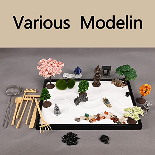 14" x 10" Large Japanese Zen Garden Kit for Desk