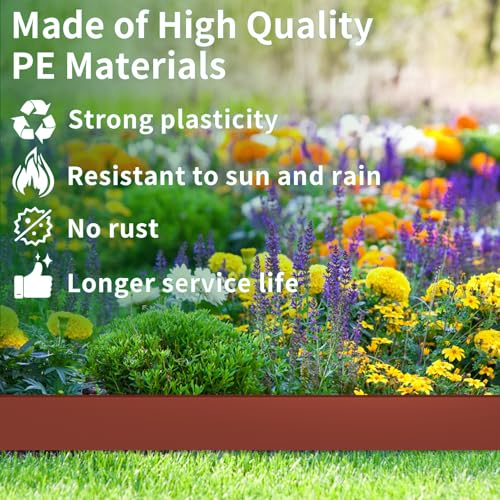 Landscape Edging 4in Garden Edging Borders No Dig 100ft (100 Foot)
