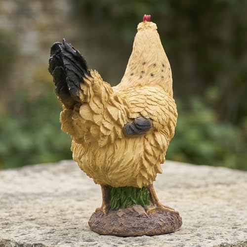 Resin Rooster Garden Statue Farmhouse Style Decor
