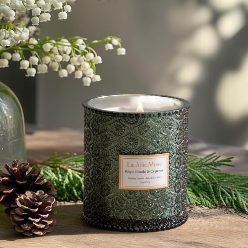 Pine & Hinoki Cypress Scented Candles for Home