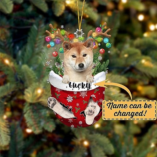 Shiba Inu 1 Dog Christmas Ornament