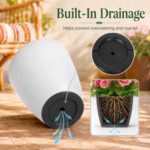 Set of 3 Tall Planter