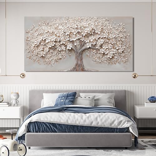 Canvas Wall Art Decor Prints Botanical Large Wall Art Pictures for Living Room Modern Oversized Tree of Life Wall Art Decor Prints Artwork for Walls Bedroom Office 39" X 78"Printed Decorative Painting