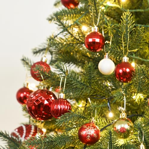 24ct Red Christmas Ornaments for Tree Decorations (34 Count)