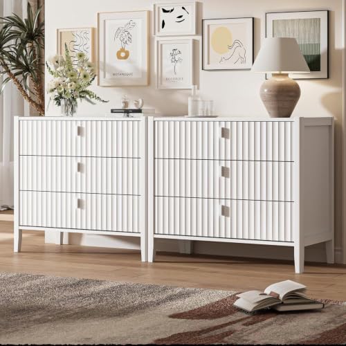 3 Drawer Nightstand Set of 2