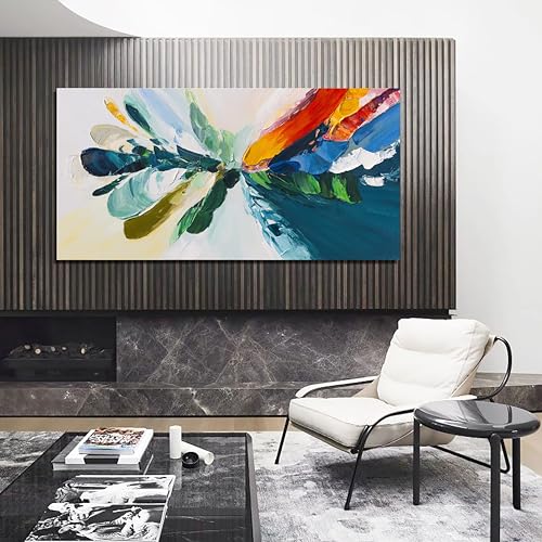 Colorful Wall Art Pictures For Living Room Canvas Abstract Art Wall 24"x48"