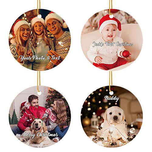 Personalized Christmas Ornaments 4 Pack