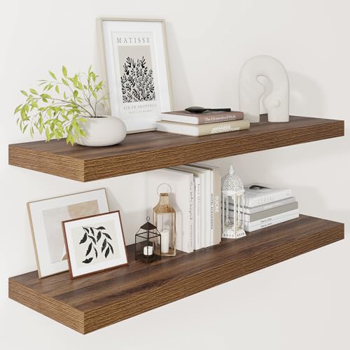 12 Inch Deep Floating Shelves 36” Set of 2 (2 Count)