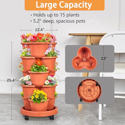5 Tier Vertical Garden Planter (5 Count)