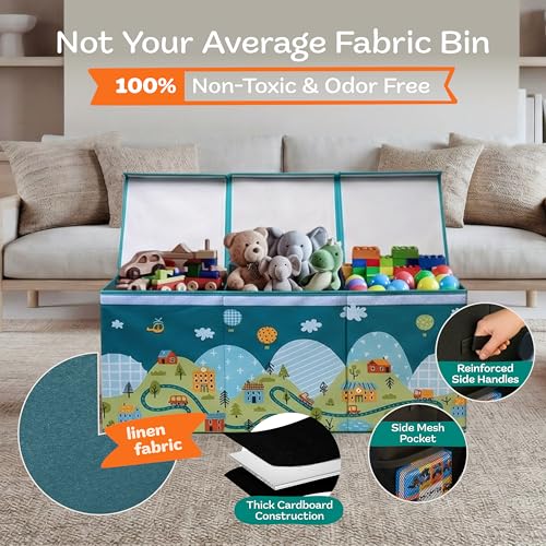 Extra Large Toy Storage Organizer with Lid