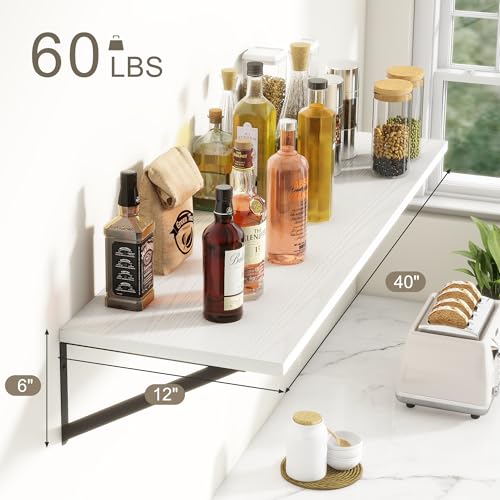 40 Inch Floating Shelves