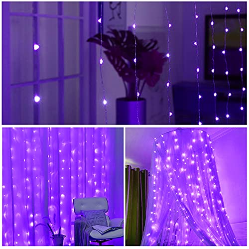 Window Curtain String Lights