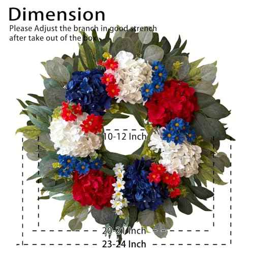 24 Inch Patriotic Labor Day Wreath