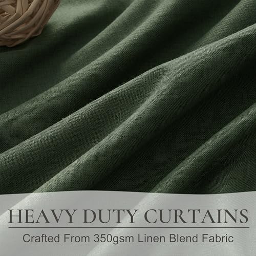 Curtains 70 Inch Length Extra Wide Pinch Pleated Blackout Curtain for Sliding Glass Door (2 Count)
