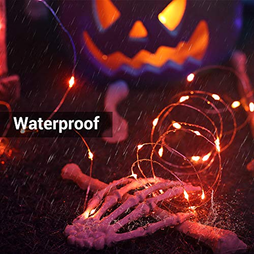 Orange Halloween Fairy Lights