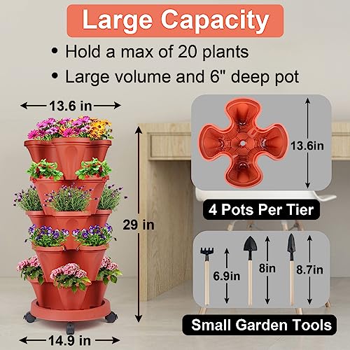 5 Tier Plant Pot (2 Count)