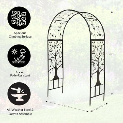 Arch Metal Outdoor Garden Arbor