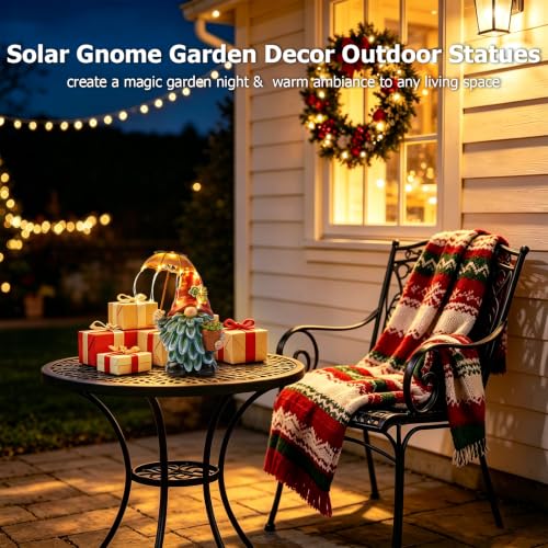 Solar Outdoor Statues Gnome Garden Decor (24 Count)