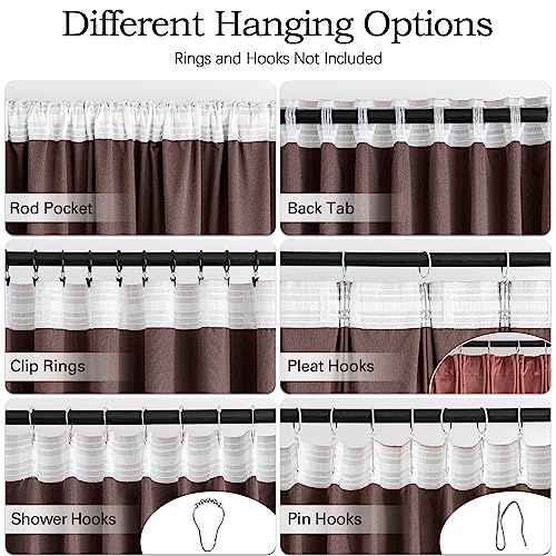 Dusty Rose Pink Velvet Pinch Pleat Blackout Curtains 52" W x 108" L