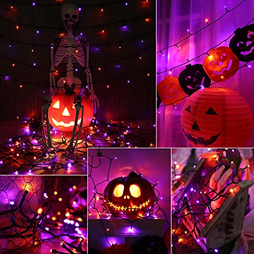 Orange Purple Halloween Solar Lights