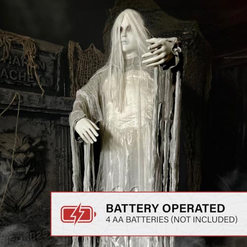 2.6 Ft. Rising Ghost Woman Animatronic with Sound