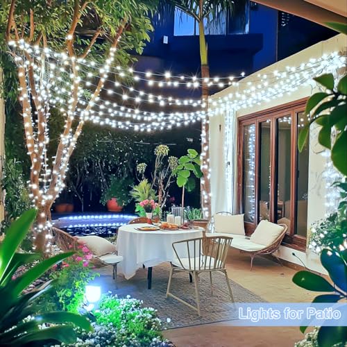 800 LED White String Lights Indoor Outdoor (131 Foot)