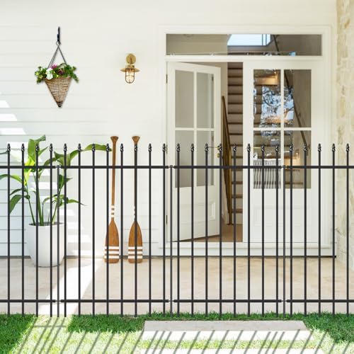 Decorative Metal Garden Fence 42" x 11.5'