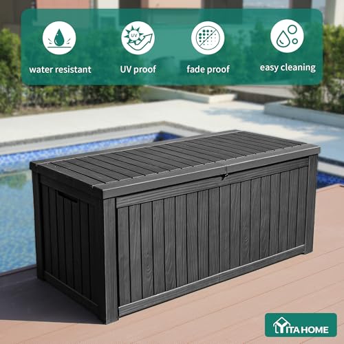 180 Gallon Large Outdoor Storage XL Deck Box w