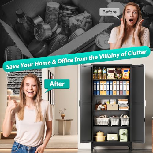 Wide & Deep Pantry Storage Cabinets