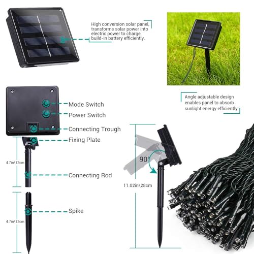 Solar Christmas Lights Outdoor (2 Count)