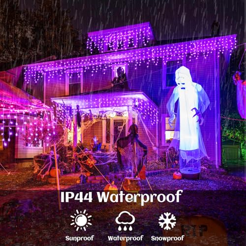 66ft Purple Christmas Lights Outdoor Indoor