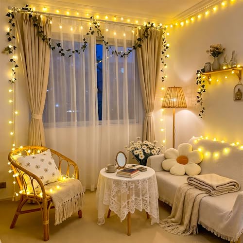 100 LED Globe String Lights Indoor Bedroom