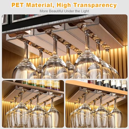 4 Pcs Wine Glass Holder Under Cabinet (4 Count)