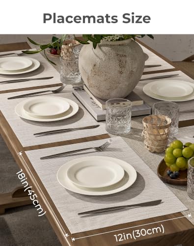 Pale Beige Placemats Set of 12 (12 Count)