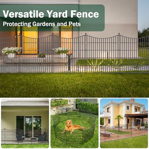 No Dig Dog Fence Outdoor for Yard (32 Sq Ft)