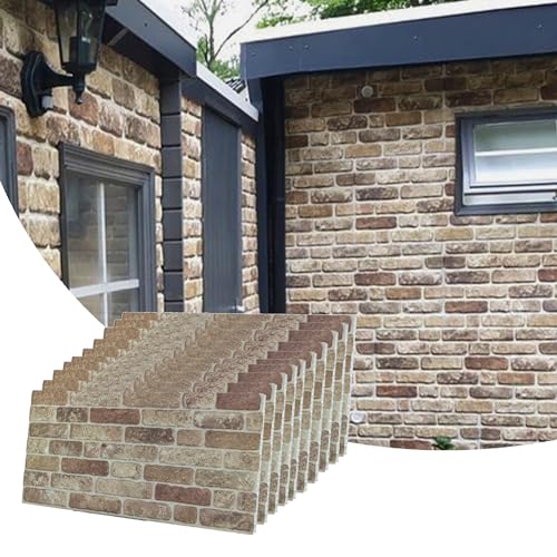 3D Wall Panels Faux Brick (10 Count)