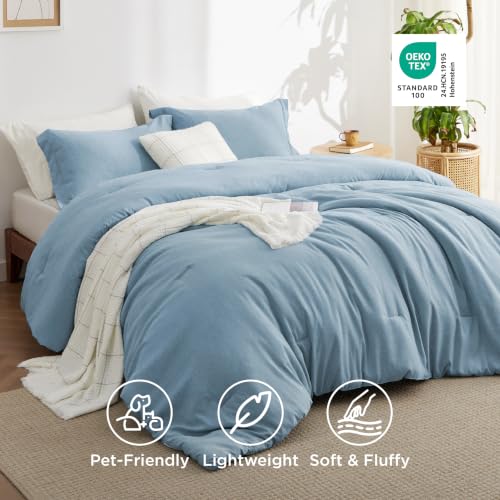 Storm Blue Cal King Comforter Set