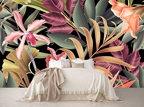 Banana Leaf Large Wallpaper Tropical Flower