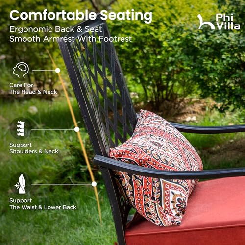 Outdoor Bar Set 3 PCS Patio Bistro Table & Swivel Stools (3 Count)